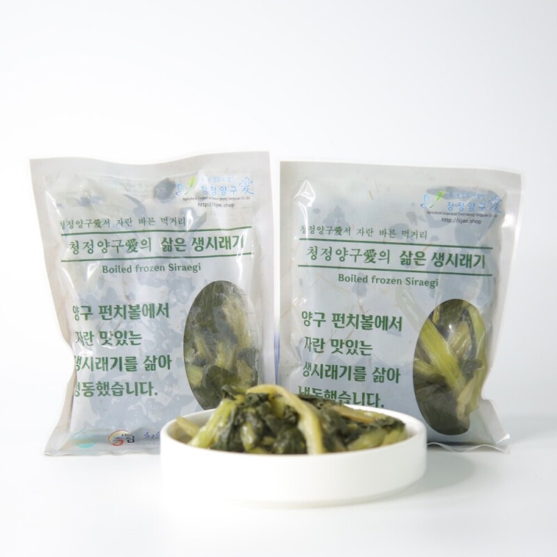 청정양구애,(강원)청정양구애 삶은 냉동 생시래기 (200gx10봉)